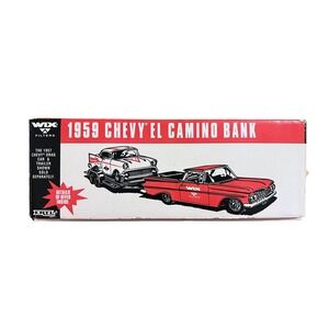 Ertl Wix Filters Limited Edition 1959 Chevy El Camino Bank 1:25 Red Diecast Car